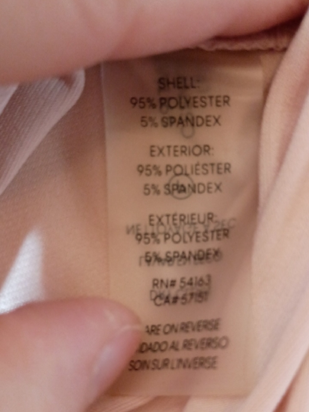 Calvin Klein Sleeveless V-Neck Camisole in Pale Pink, Sz S - Picture 5 of 7